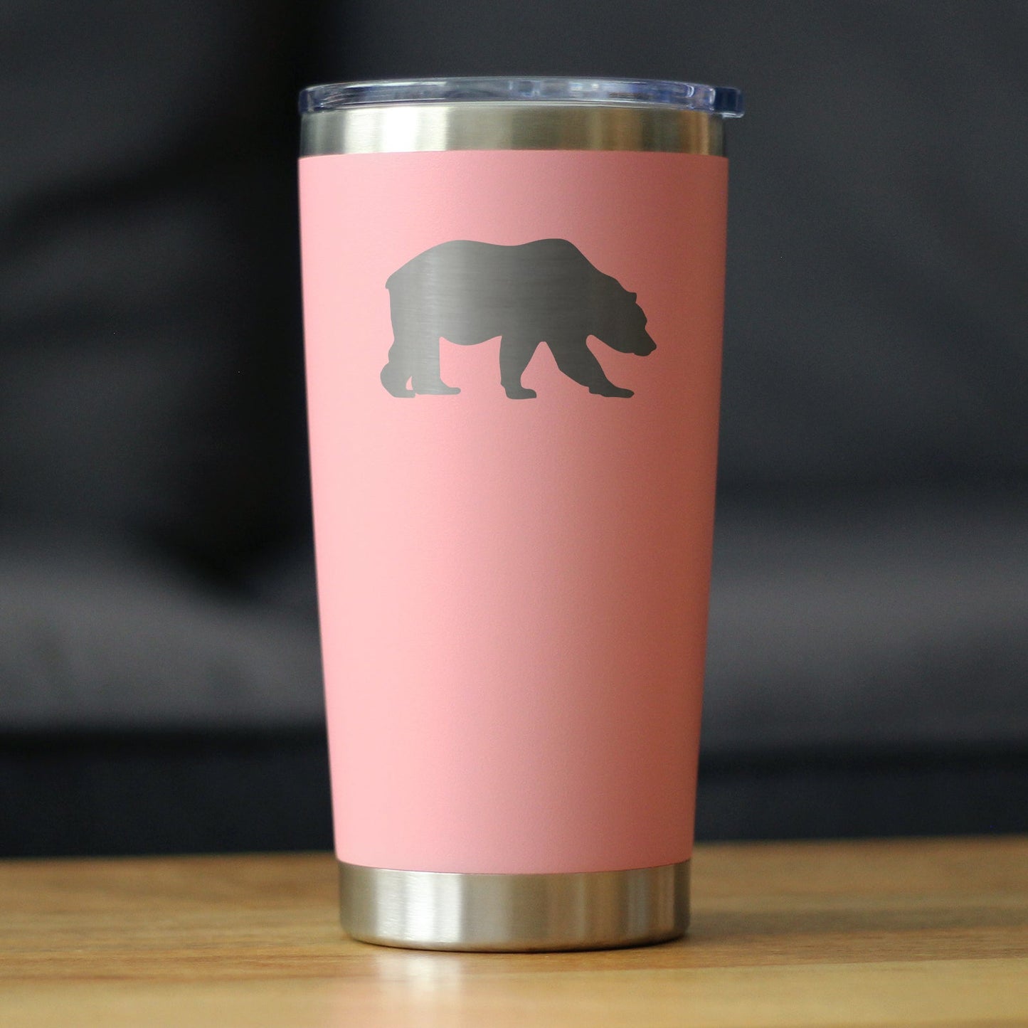 Bear Silhouette - Insulated Coffee Tumbler Cup