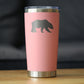 Bear Silhouette - Insulated Coffee Tumbler Cup