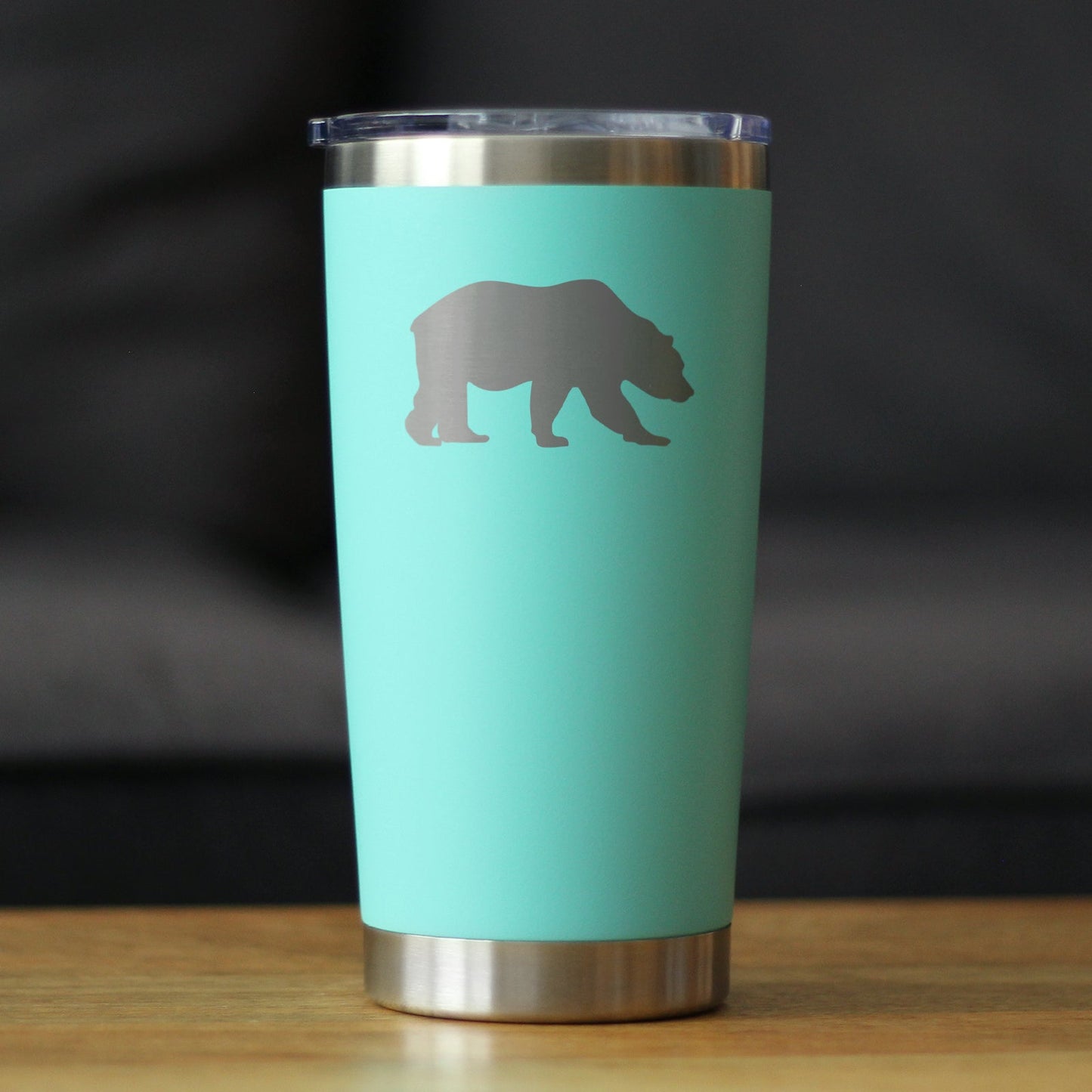Bear Silhouette - Insulated Coffee Tumbler Cup