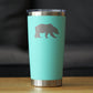 Bear Silhouette - Insulated Coffee Tumbler Cup